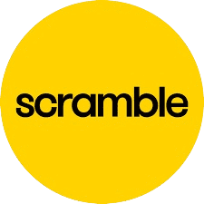 Scramble platform displaying investment options in sustainable consumer brands.